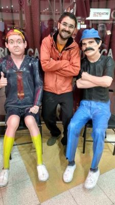 Sergio com Quico e Sr.Madruga