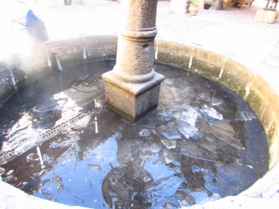 Fonte congelada - Casa da Moeda